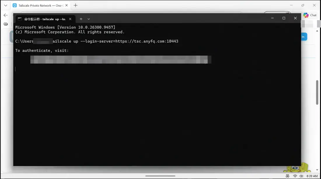 It prints a link. Copy it and open it in your browser.