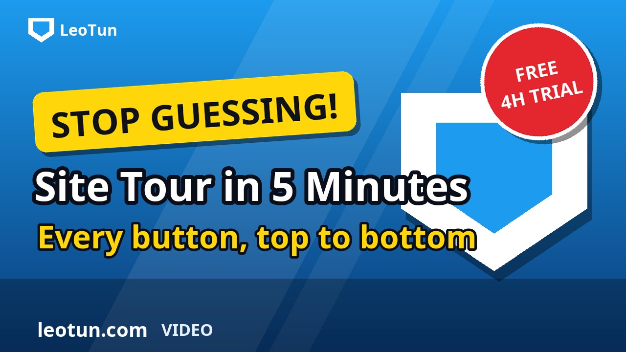 Site tour in five minutes